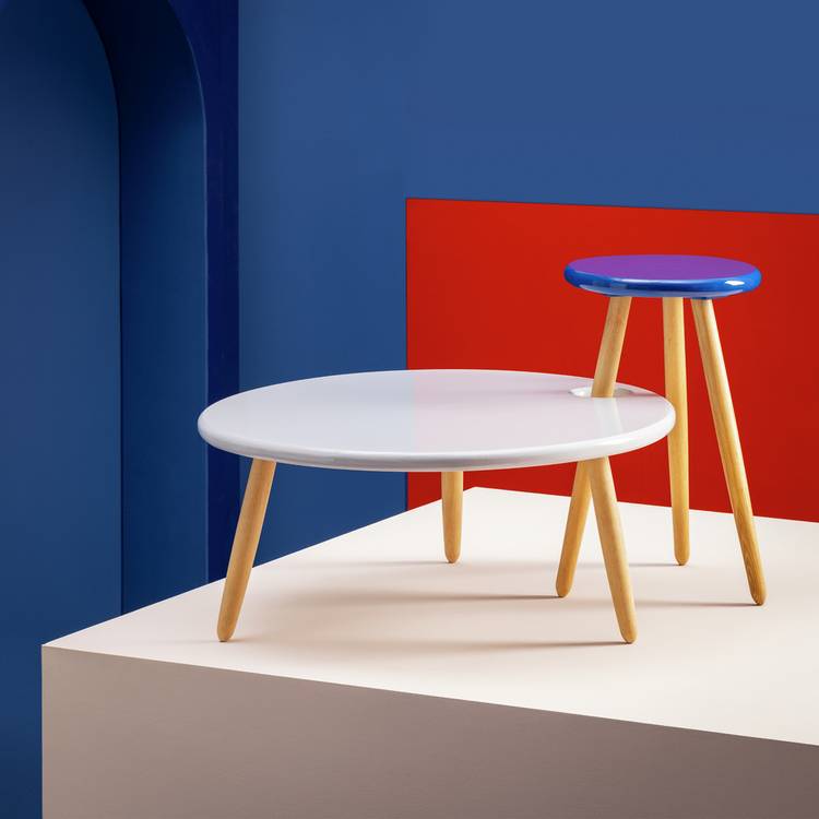 Habitat 60 Yumemi Round Coffee Table by Felix Conran - Grey 0