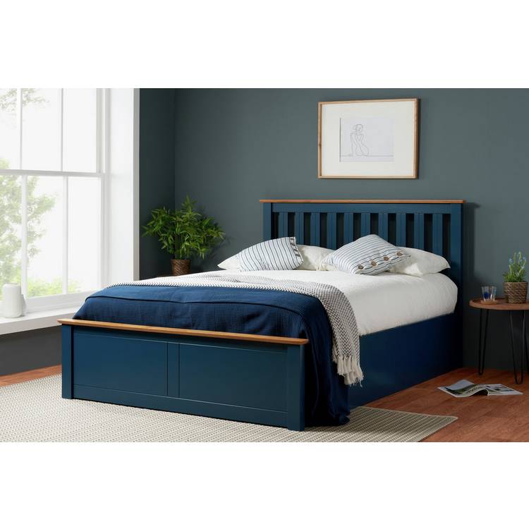 Birlea Phoenix Small Double End Life Ottoman Bed- Navy 0