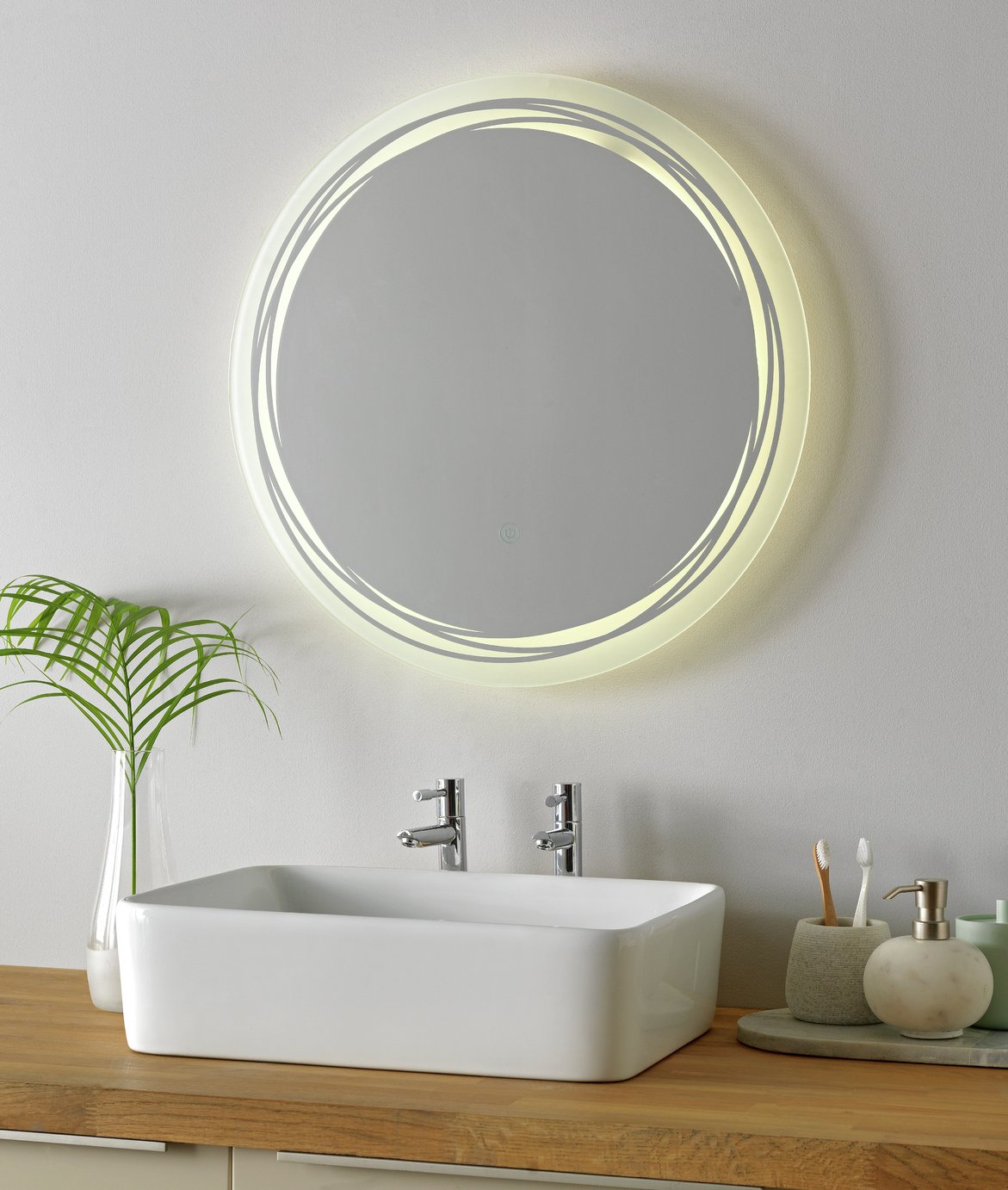 Argos Home Shelton Round LED Bathroom Mirror Reviews Updated August 2024