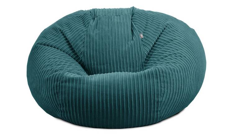 rucomfy Fabric Jumbo Cord Goliath Beanbag - Teal