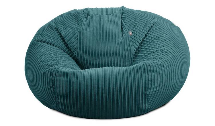 Rucomfy Fabric Jumbo Cord Goliath Beanbag - Teal