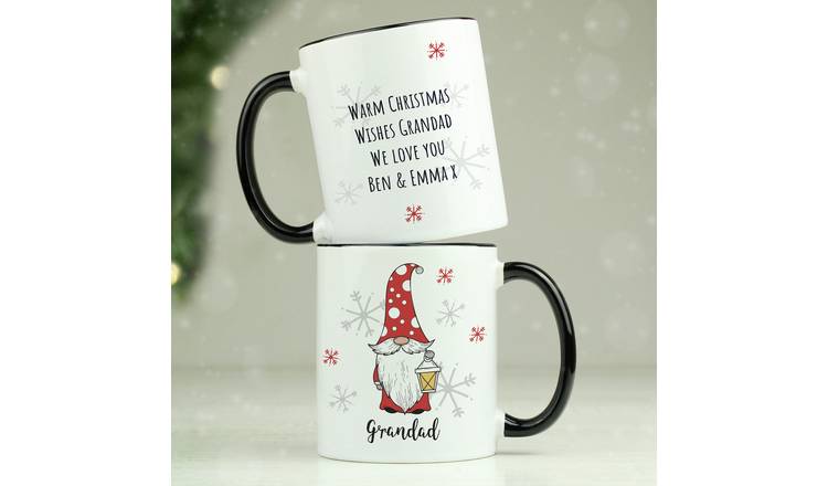 Personalised Message Gonk Male Christmas Mug