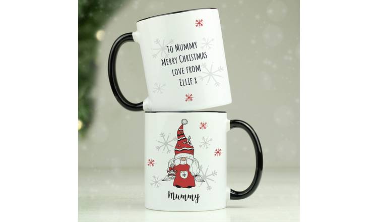 Personalised Message Gonk Female Christmas Mug