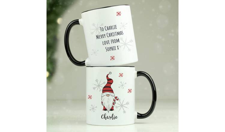 Personalised Message Gonk Boy Christmas Mug