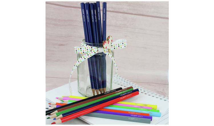 Personalised Message Colouring & Drawing Pencils -Pack of 20