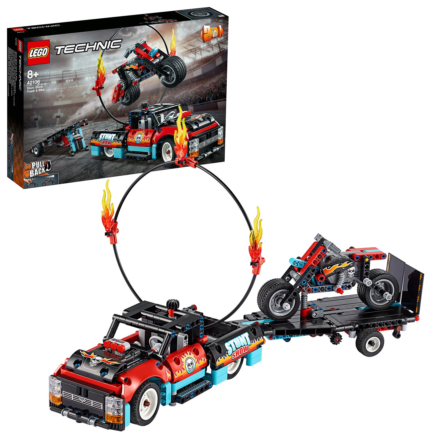 LEGO Technic Stunt Show Truck & Bike Toys Set Review