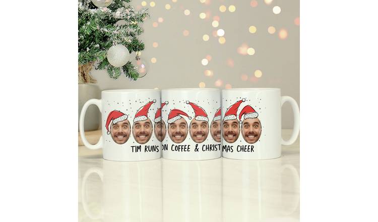 Personalised Message Photo Upload Santa Mug