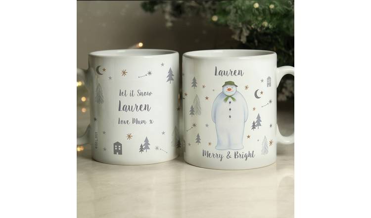 Personalised Message The Snowman Mug