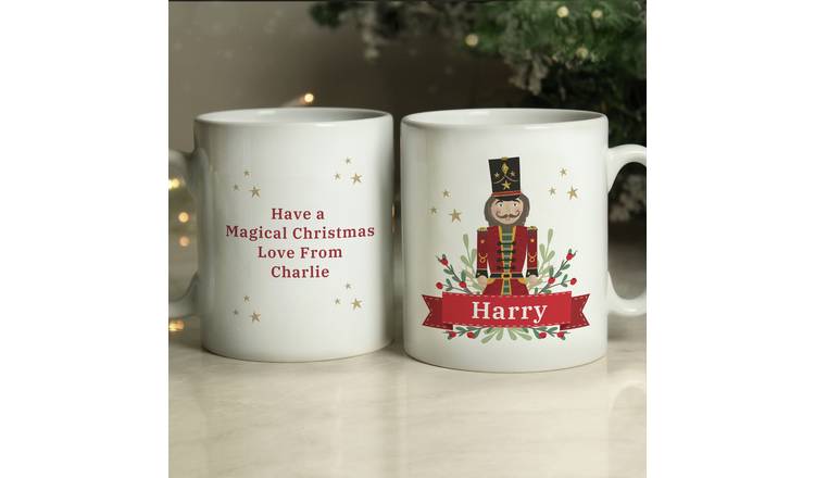 Personalised Message Christmas Nutcracker Mug