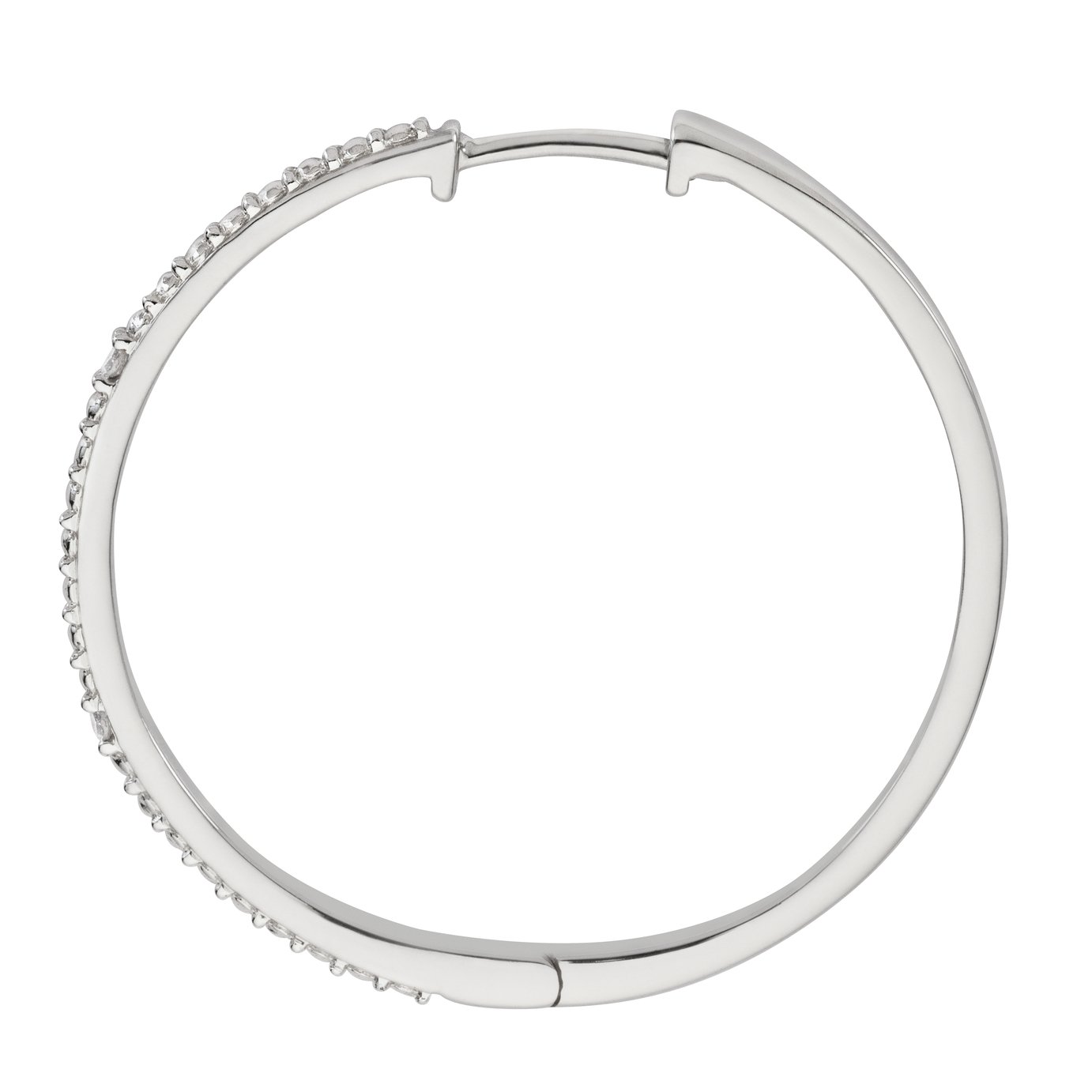 Revere Sterling Silver 0.03ct tw Diamond Hoop Earrings Review