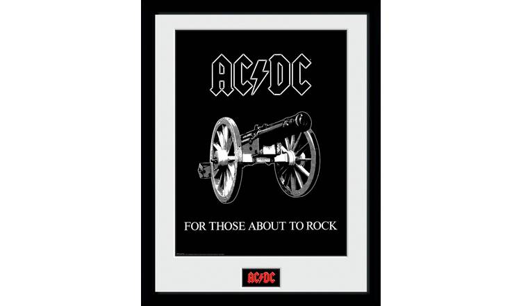 AC DC For Those About To Rock Framed Print - 45x34cm