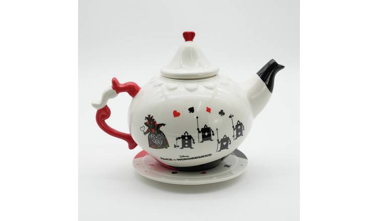 Disney Alice In Wonderland Queenhearts Ceramic Teapot