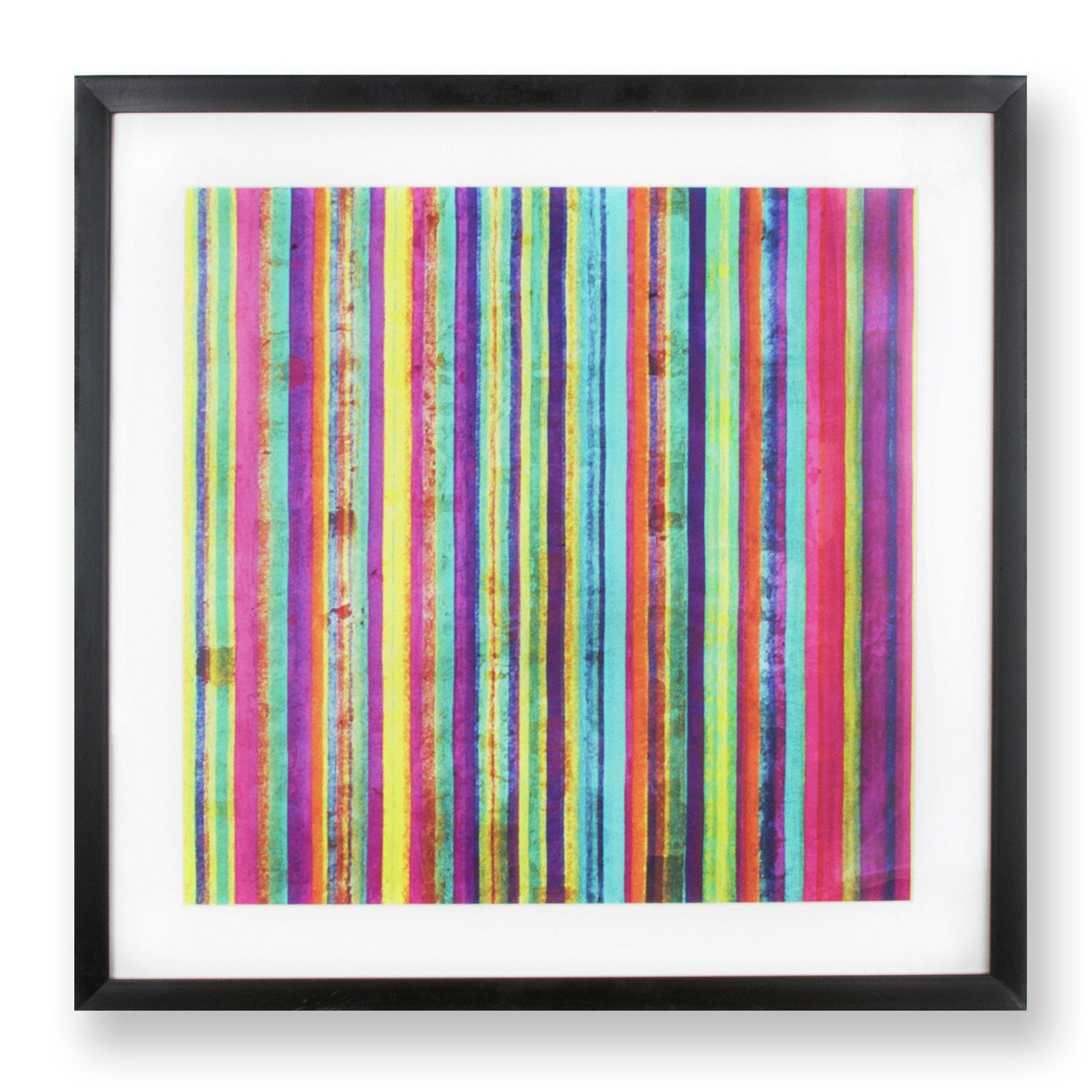 Art for the Home Neon Stripe Framed Wall Art