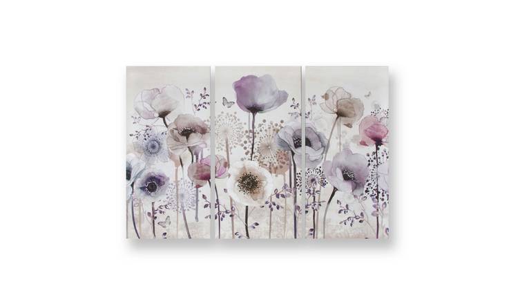 Art for the Home Classic Poppy Canvas Gallery Set - 30x60cm