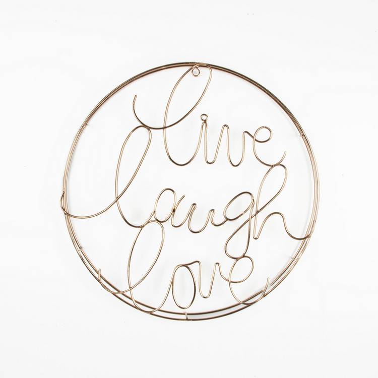 Art for the Home Live, Laugh, Love Metal Sculpture - 40x40cm 0