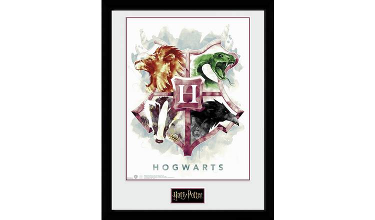 Harry Potter Hogwarts Water Colour Framed Print - 45x34cm