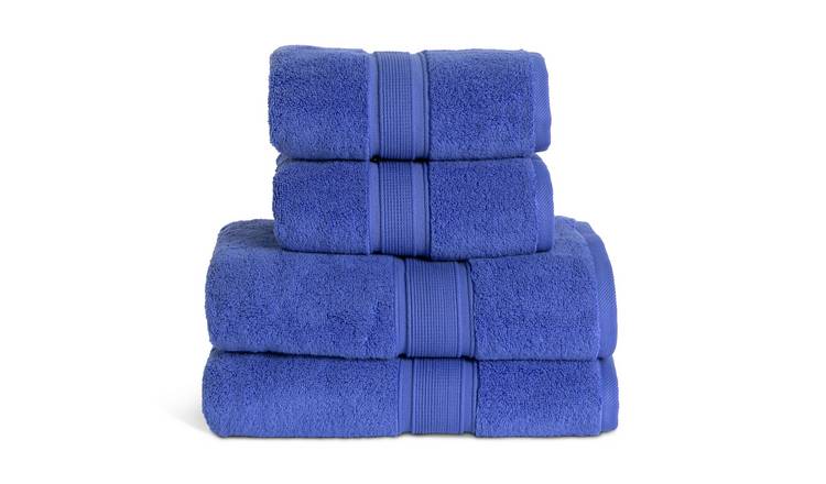 Habitat Supersoft 4 Piece Towel Bale - Cobalt