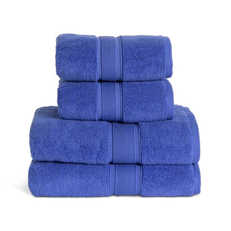 Habitat Supersoft 4 Piece Towel Bale - Cobalt 0