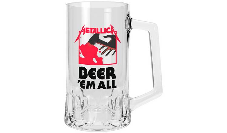 Metallica Bierem All Glass Tankard