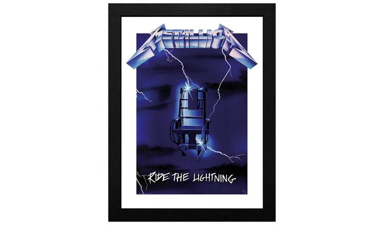 Metallica Ride The Lightning Framed Print - 45x34cm