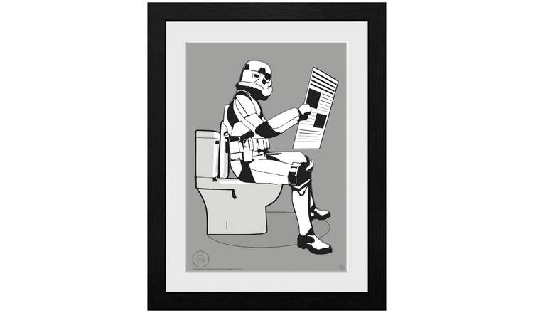 Original Stormtrooper Storm Pooper Framed Print - 45x34cm