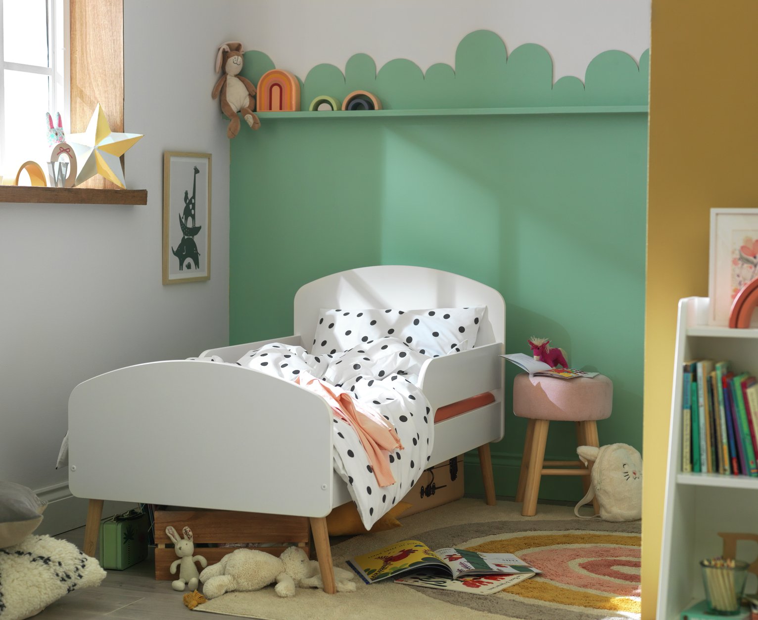 Habitat Bodie Toddler Bed and Kids Mattress - White