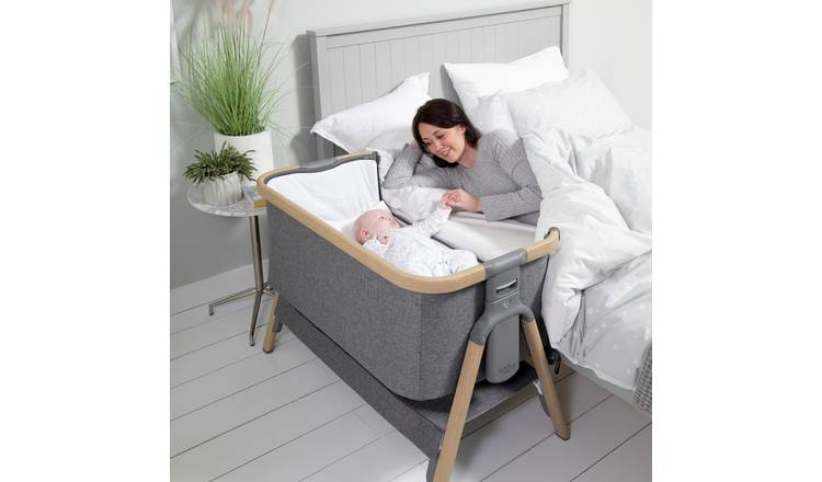 Buy Tutti Bambini CoZee Bedside Crib Charcoal Argos