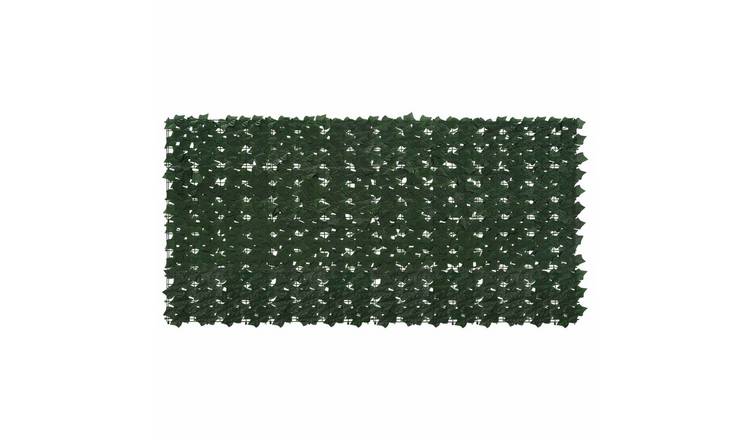 Walplus Rectangular Balcony Screen - Dark Green - 200 x 100 cm