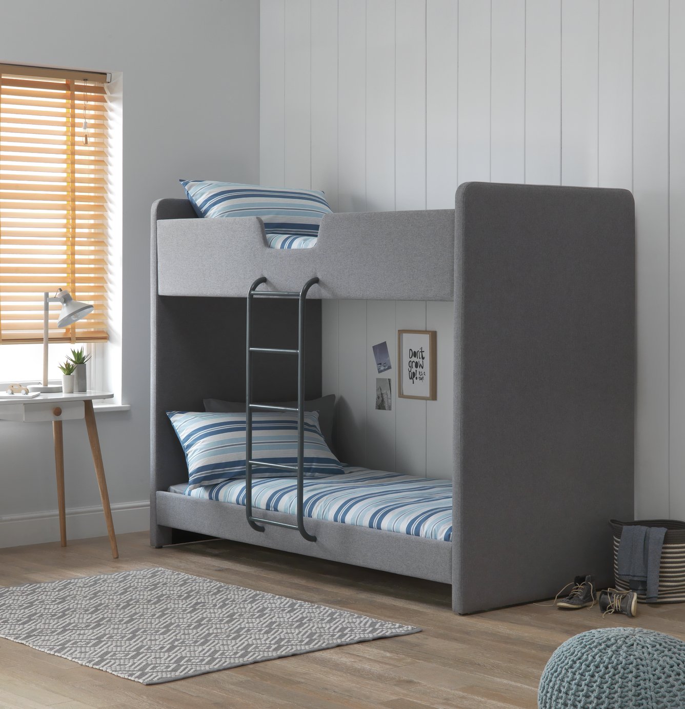 Argos Home Upholstered Bunk Bed and 2 Kids Mattresses Review
