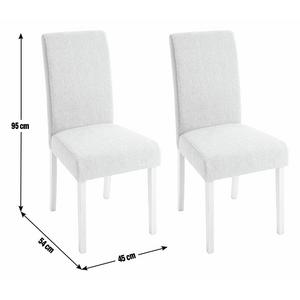 Buy Argos Home Midback Pair of Fabric Dining Chairs Cream Dining chairs Argos