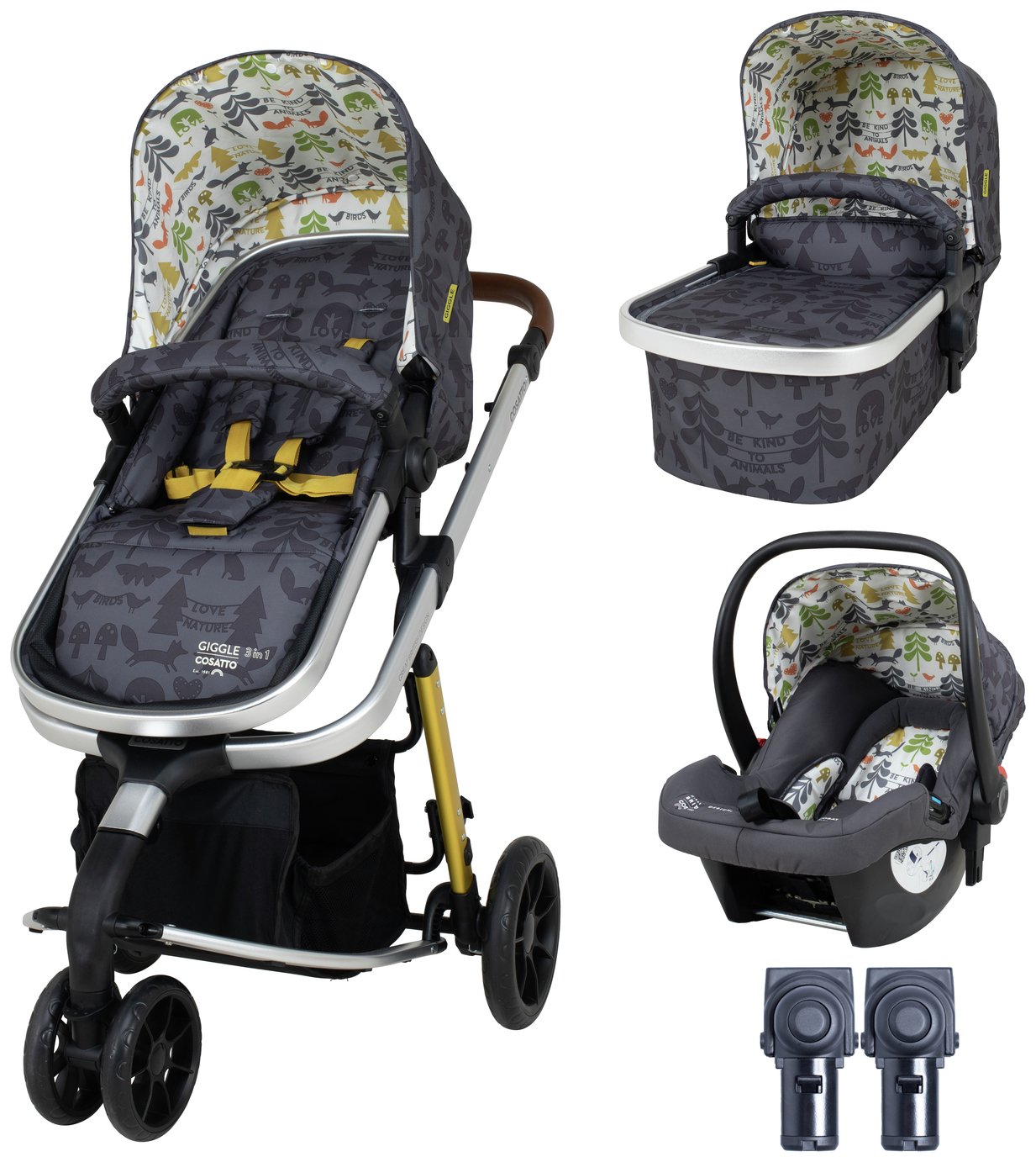 Cosatto Giggle 3 in 1 Travel System Nature Trail Bundle