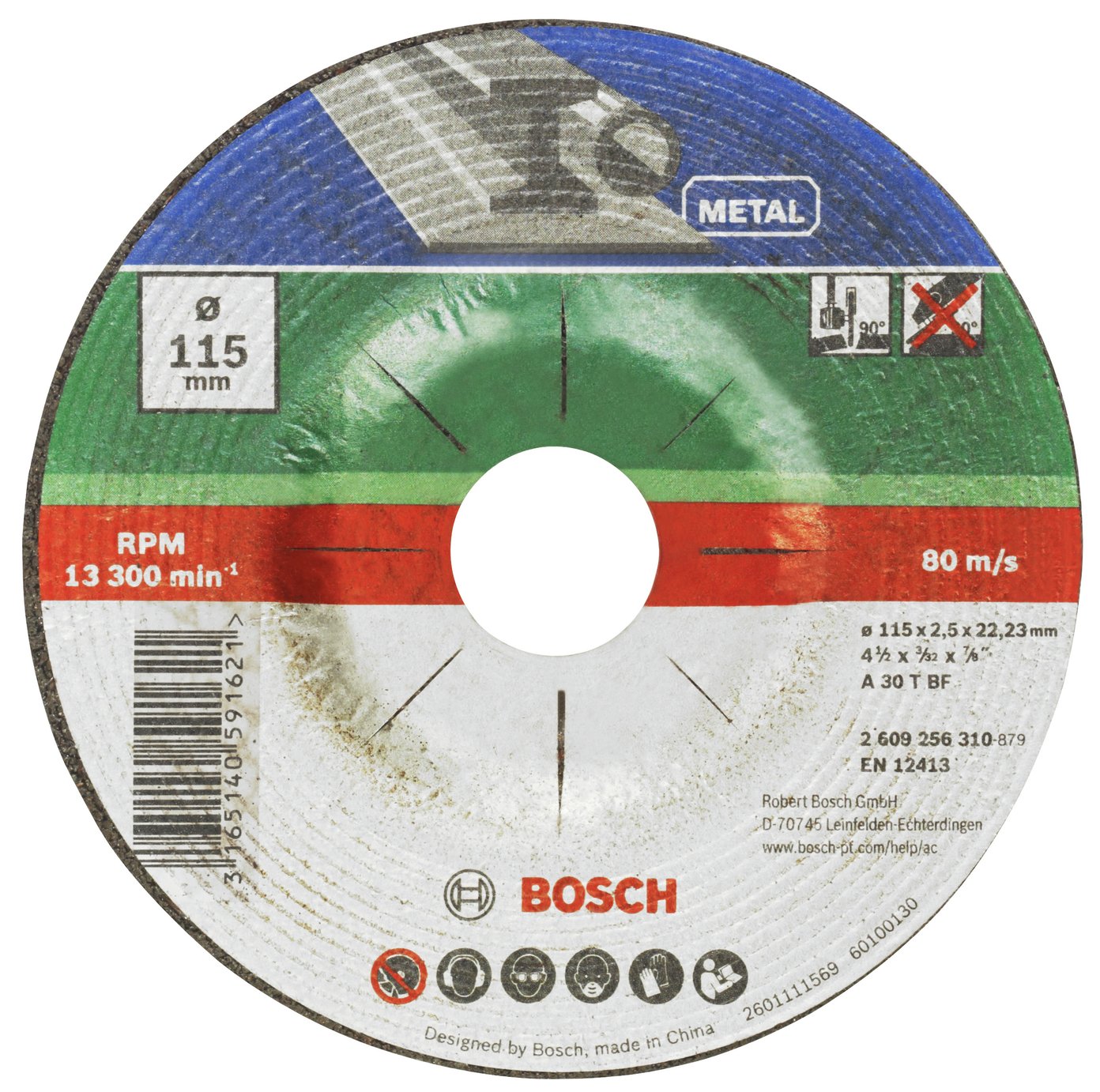 Bosch 5 Piece 115mm Metal Cutting Discs