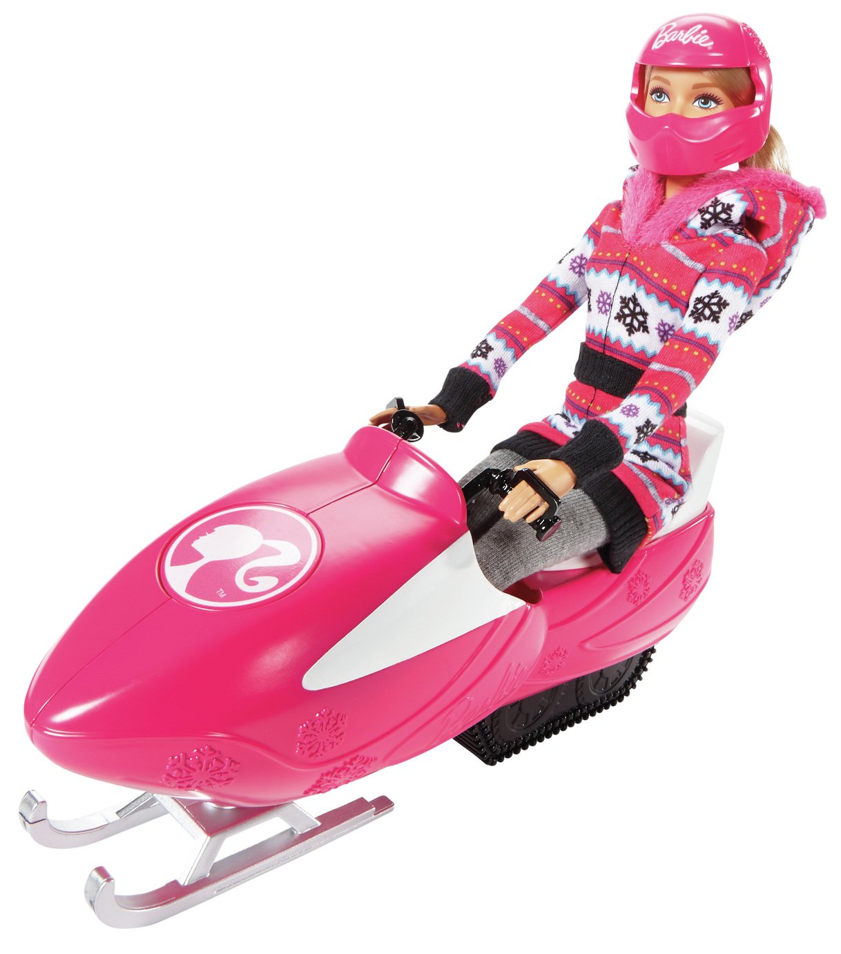 barbie with snowmobile