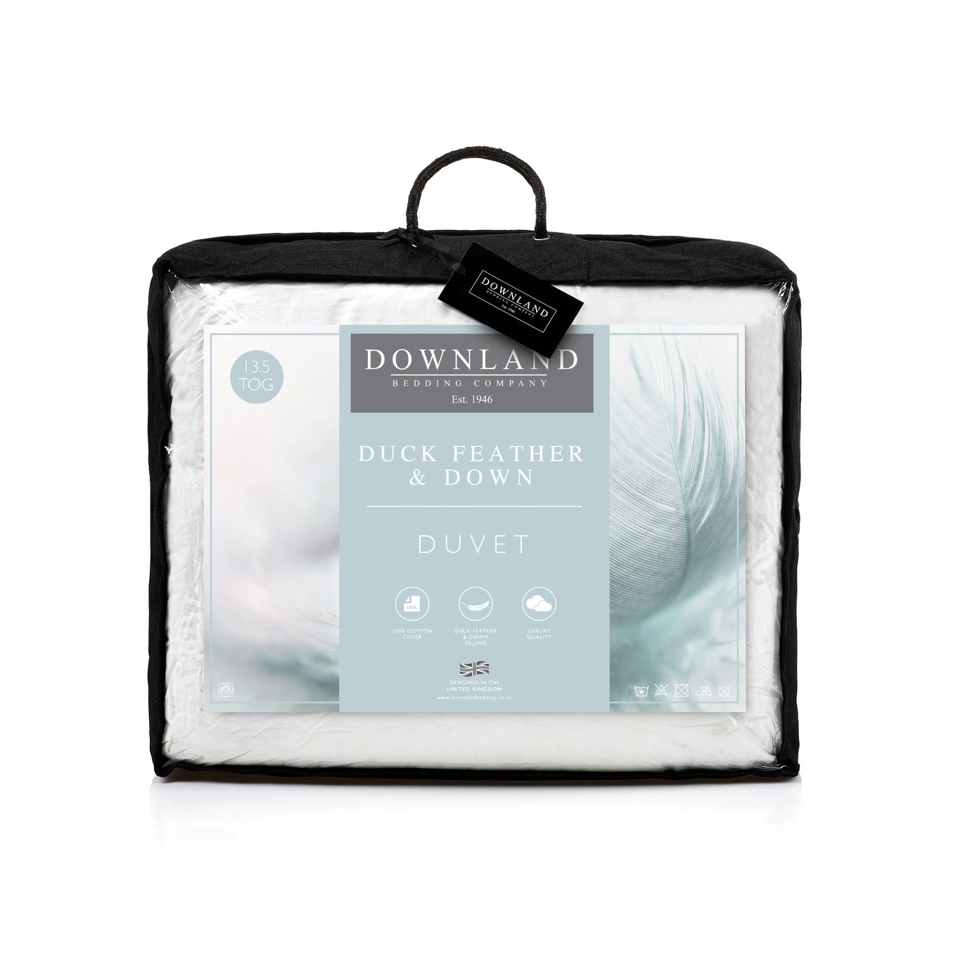 Downland 15 Tog Duck Feather and Down Duvet - Double