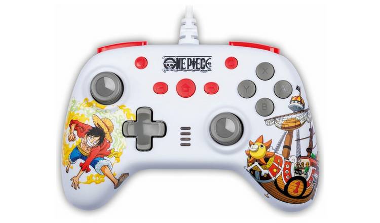 Konix One Piece Nintendo Switch Wired Controller - White