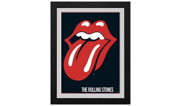 The Rolling Stones Lips Framed Print - 45x34cm