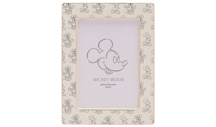 Disney Mickey And Minnie Mouse Frame - White - 4x6"