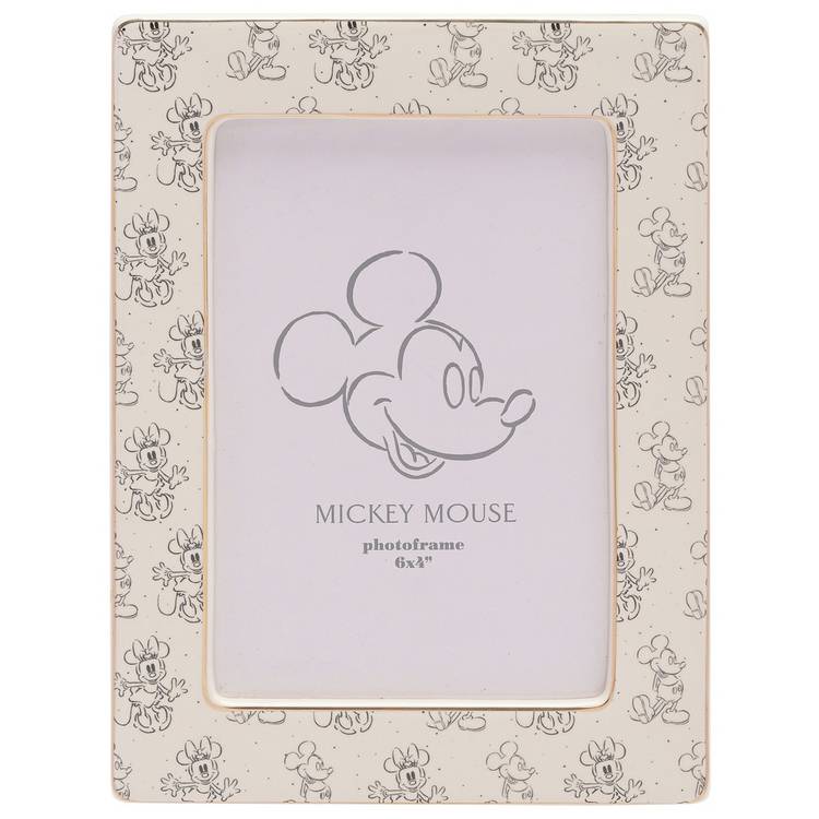 Disney Mickey And Minnie Mouse Frame - White - 4x6" 0