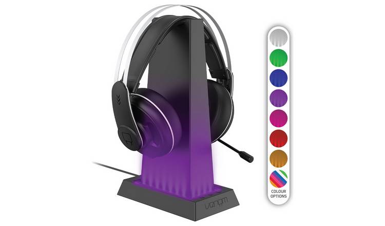 Venom LED Gaming Headset Stand with Base