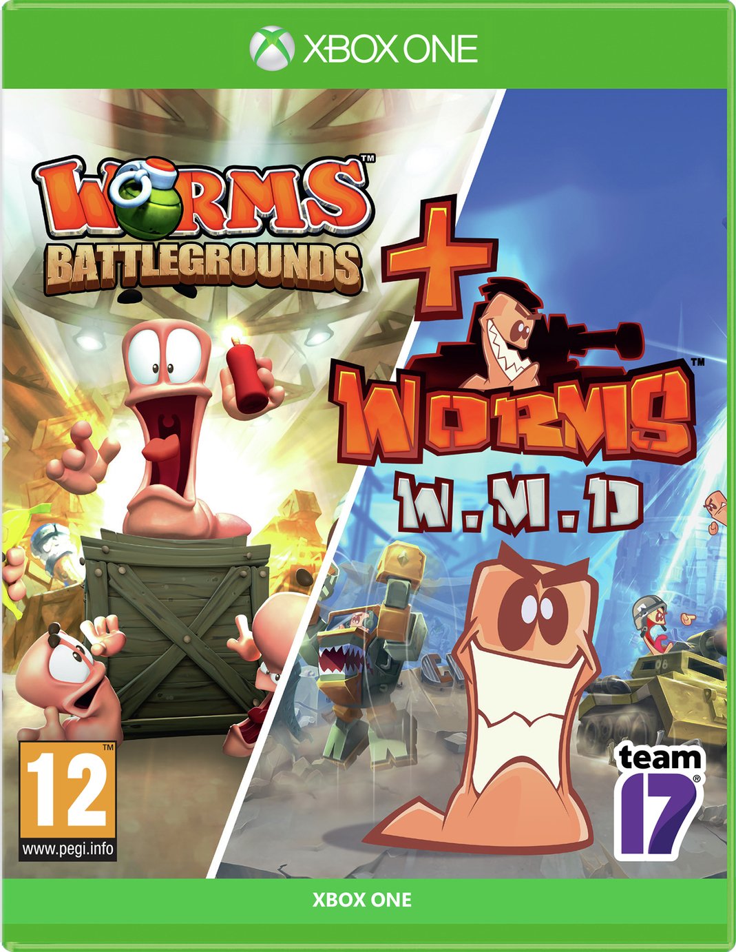 Worms: Battleground & Worms W.M.D Xbox One Game Double Pack