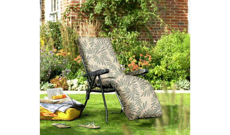 Argos home metal folding sun lounger hot sale