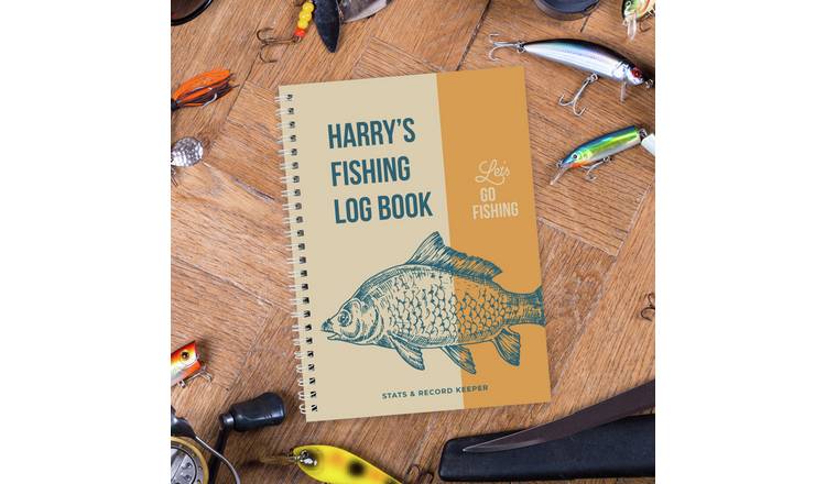 Personalised Message A5 40 Page Fishing Log Book