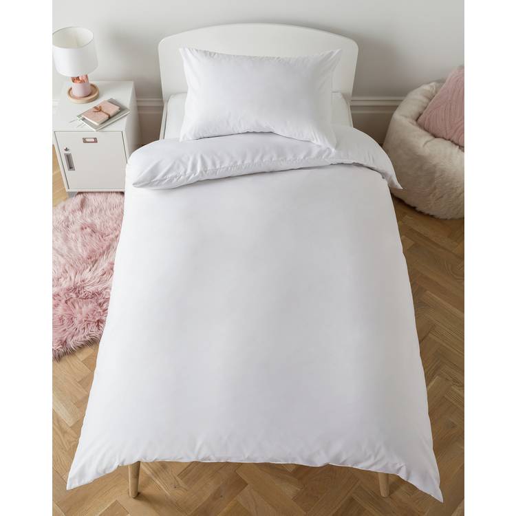 Silentnight Supersoft Plain White Bedding Set - Single 0