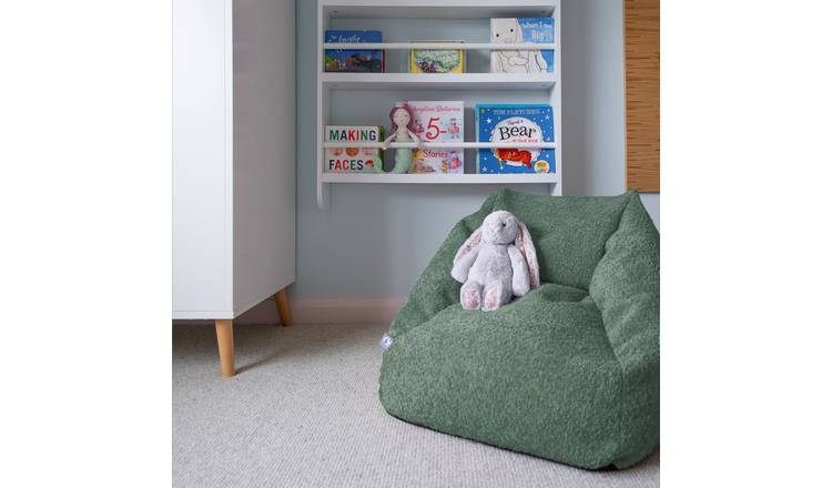rucomfy Kids Snuggle Bean Bag Chair - Moss Green