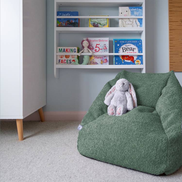 rucomfy Kids Snuggle Bean Bag Chair - Moss Green 0