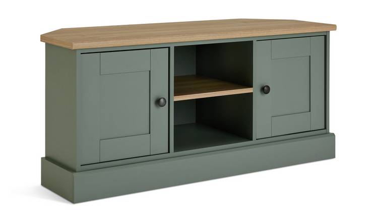 Argos Home Winchester 2 Door Corner TV Unit - Green