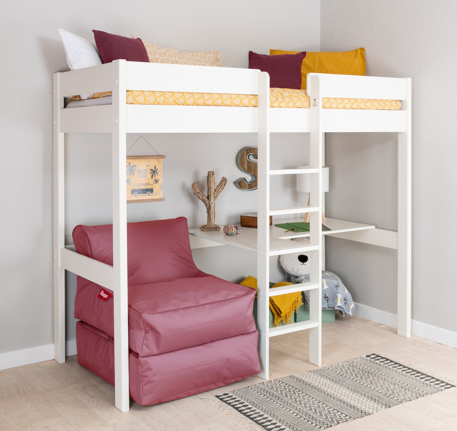 bunk bed with desk argos