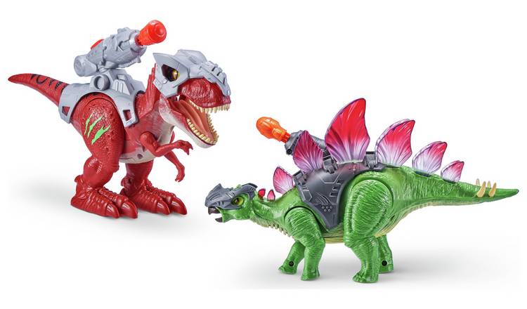 Zuru Robo Alive Dino Wars T-Rex and Stegosaurus Figures