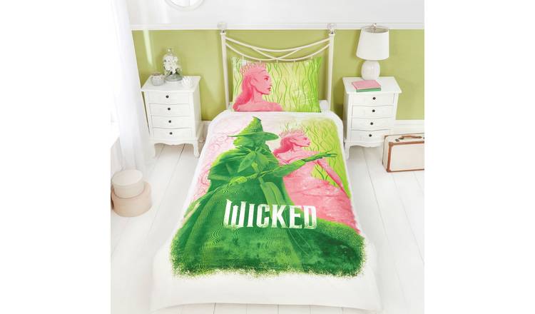 Wicked Pink and Green Kids Bedding Set - Single