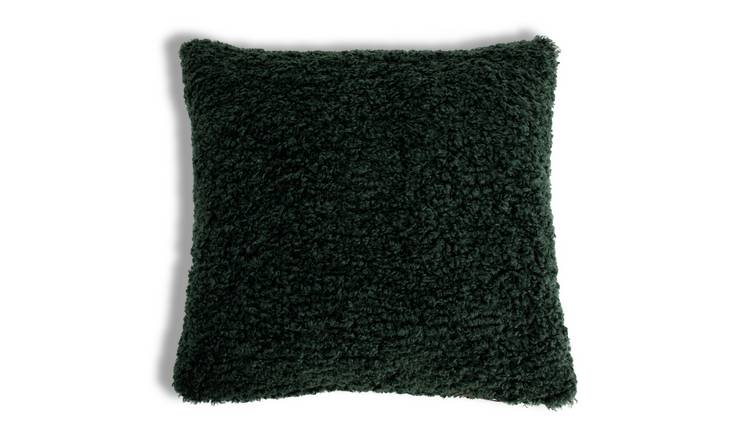 Green shaggy outlet cushions